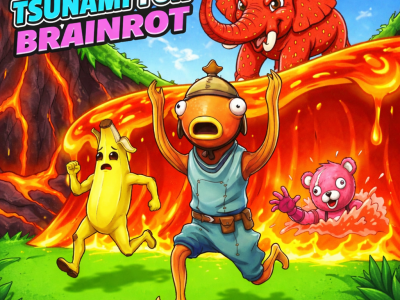 Escape Tsunami For Brainrots background