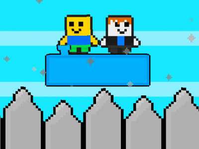 Noob Vs Bacon Jumping background