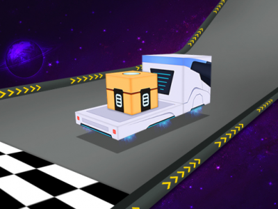 Space Mission Truck background