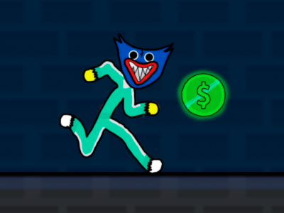 Stickman Huggy 456 Squid background