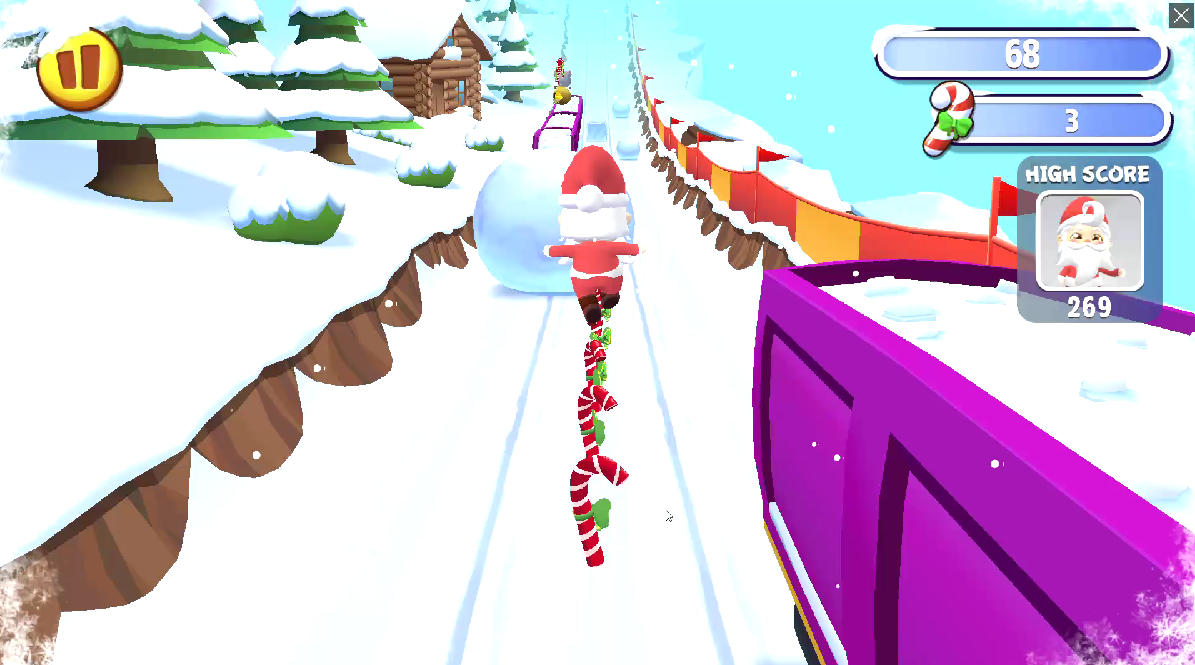 santa run screenshot
